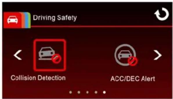 Driving Safety Collision Detection ACC/DEC Alert