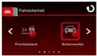 Fahrscheinheit Frontabstand Scheinwerfer