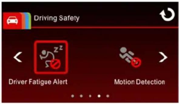 Driving Safety Driver Fatigue Alert Motion Detection