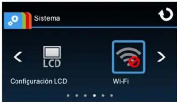 Sistema LCD Configuración LCD Wi-Fi