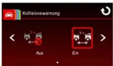 Kollisionswarnung Aus En