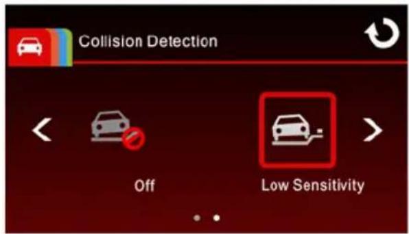 Collision Detection Off Low Sensitivity