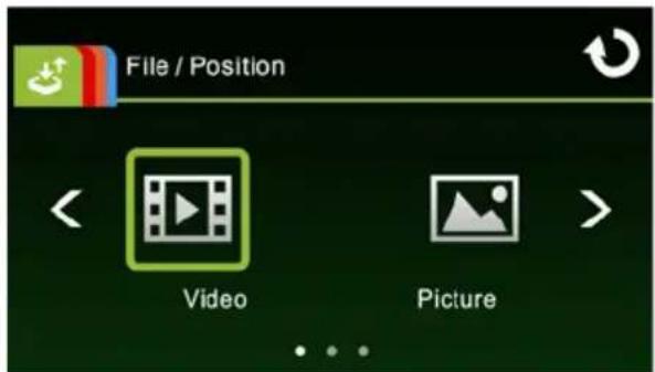 File / Position Video Picture