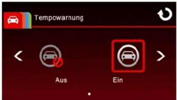 Tempowarnung Aus Ein