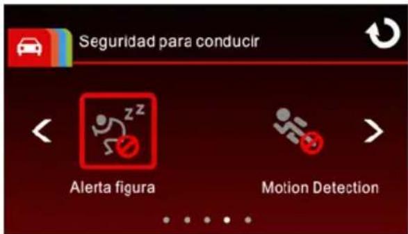Seguridad para conducir Alerta figura Motion Detection