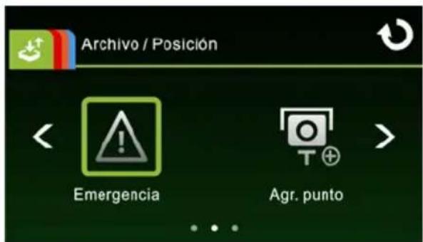 Archivo / Posición Emergencia Agr. punto