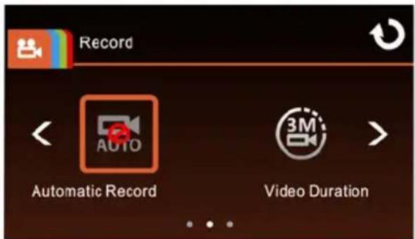 Record Automatic Record Video Duration