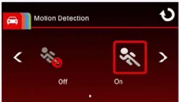 Motion Detection Off On