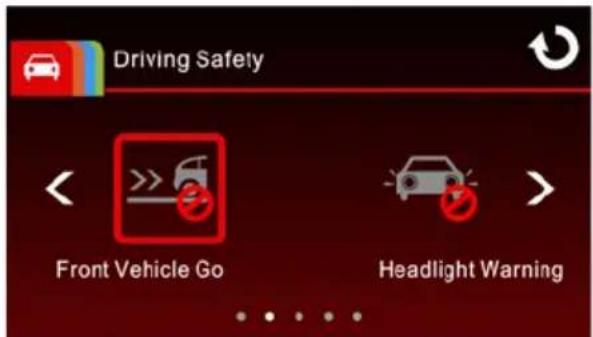 Driving Safety Front Vehicle Go Headlight Warning