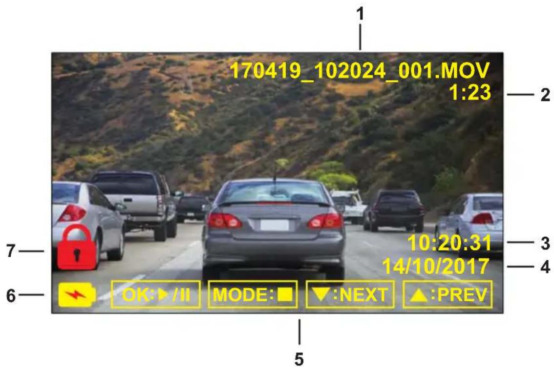 NEXT BASE InCar Cam 212 Lite - Mode lecture - 1