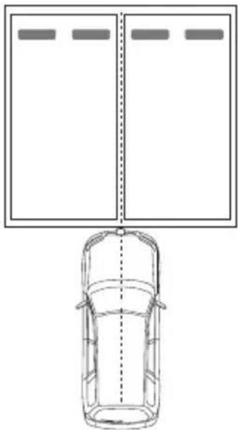 KENWOOD CMOS320 - Move the vehicle on the center of the parking line. - 1