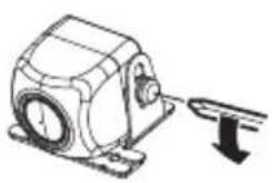 KENWOOD CMOS320 - Kamera einbauen/Kamerawinkel einstellen - 1