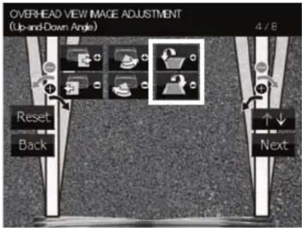 KENWOOD CMOS320 - Réglage de l'image vue de dessus (angle haut et bas) - 1