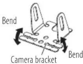KENWOOD CMOS320 - Installing the Camera/Adjusting its angle - 2