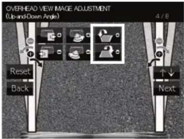 KENWOOD CMOS220 - Beeldafstelling bovenaanzicht (hoek omhoog en omlaag) - 1