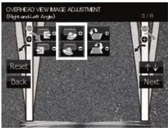KENWOOD CMOS220 - Réglage de l'image vue de dessus (angle droit et gauche) - 1