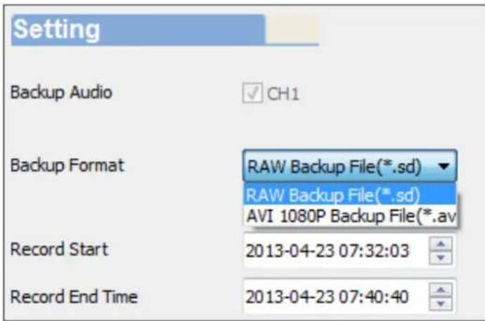 ROAD EYES RecMINI Full HD - Etape 3. Choisir le format d'enregistrement et la sequence souhaitatione - 1