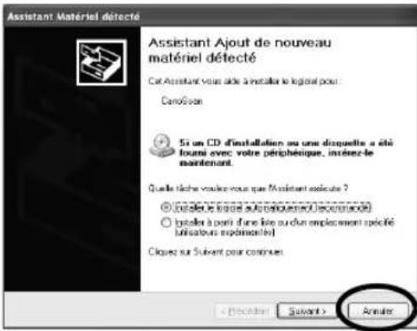 CANON CanoScan LiDE 35 - Une fois l'ordinateur redémarré, retirez le CD-ROM du lecteur et gardez-le en lieu sûr. - 2