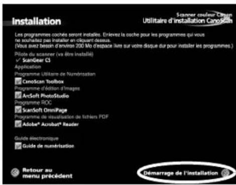 CANON CanoScan LiDE 35 - Une fois l'ordinateur redémarré, retirez le CD-ROM du lecteur et gardez-le en lieu sûr. - 4