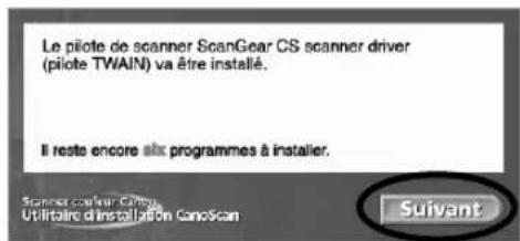 CANON CanoScan LiDE 35 - Une fois l'ordinateur redémarré, retirez le CD-ROM du lecteur et gardez-le en lieu sûr. - 5