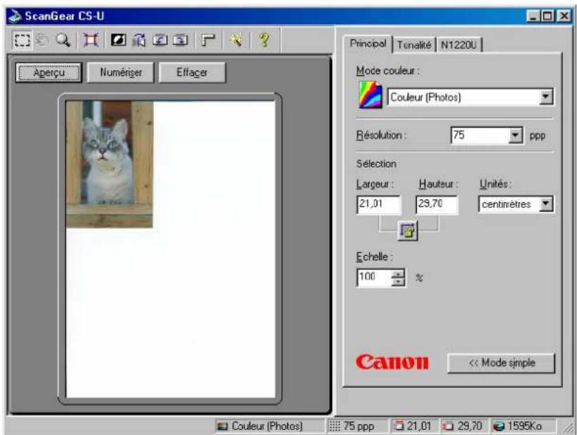 CANON CanoScan N656U - Numérisation en Mode avancé - 4