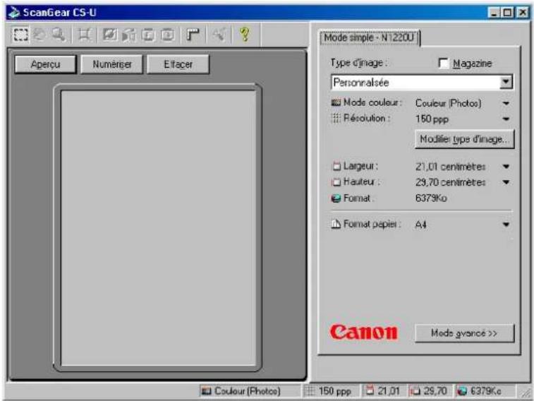 CANON CanoScan N650U - Mode simple - 1