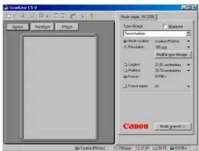CANON CanoScan N650U - Commutation entre mode Simple et mode Avancé - 2