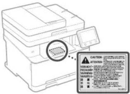 CANON iSensys MF635Cx - Lasersicherheitsetikett - 1