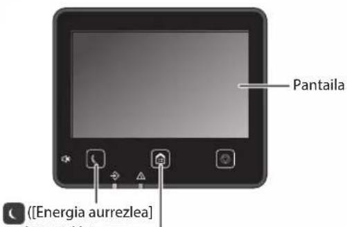 CANON iSensys MF635Cx - Hasieragiketa eragiketa paneletik - 2