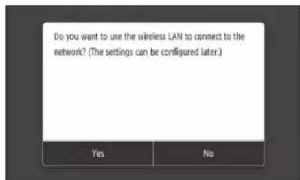 CANON iSensys MF635Cx - Specifying the connection method - 1