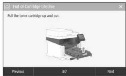 CANON iSensys MF635Cx - Replacing the Toner Cartridge - 1