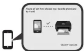 CANON Pixma TS8150 - Befolgen Sie die Anweisungen auf dem Bildschirm, um mit der Einrichtung fortzufahren. - 1