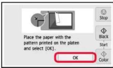 CANON Pixma TS8150 - Einlagen von Papier/Ausrichten des Druckkopfs - 11