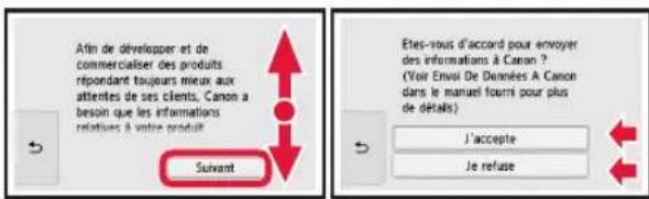 CANON Pixma TS8150 - Retrait des matériaux d'emballage / Mise sous tension de l'imprimante - 5