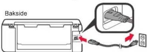 CANON Pixma TS8150 - Fjerne beskyttesesmaterialie / slå på skriveren - 4