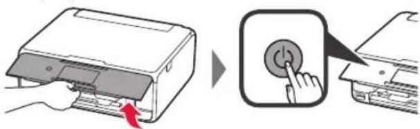 CANON Pixma TS8150 - Ta bort Förpacknings-material/slå på skrivaren - 4