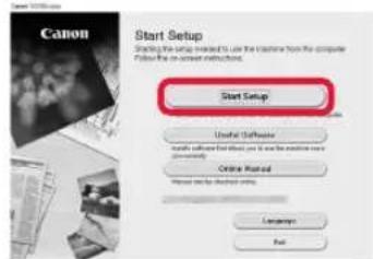 CANON Pixma TS8150 - Hagaclinic en Iniciar configuracion (Start Setup). - 1