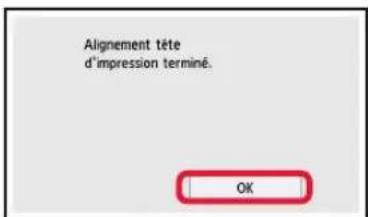 CANON Pixma TS8150 - Chargement du papier / Alignment de la tete d'impression - 11