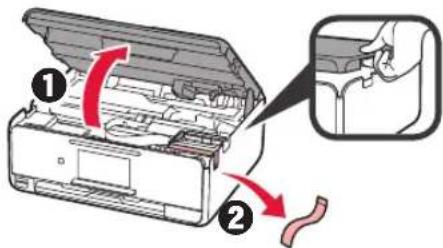 CANON Pixma TS8150 - Removing Packing Materials / Turning on Printer - 1