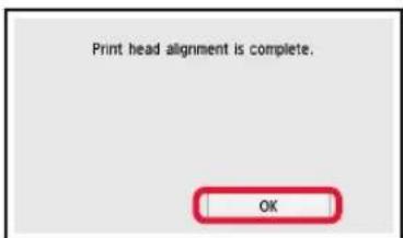 CANON Pixma TS8150 - Ilægning af papir/justering af printhoved - 6