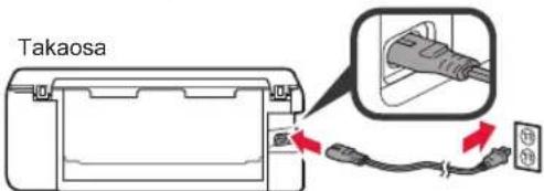 CANON Pixma TS8150 - 2.Pakkaismateriaalien irrotus / virran kytkeminentulostimeen - 4