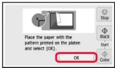 CANON Pixma TS8150 - Caricamento della carta / Allineamento della testina di stampa - 9