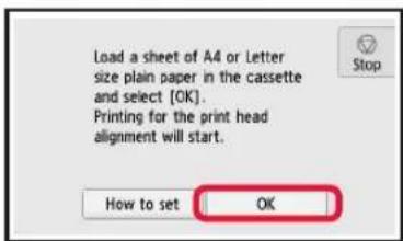 CANON Pixma TS8150 - Fylla på papper/justera skrivhuvudet - 7