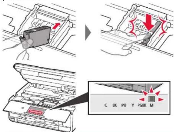 CANON Pixma TS8150 - 3.Installation af blækbeholder - 3