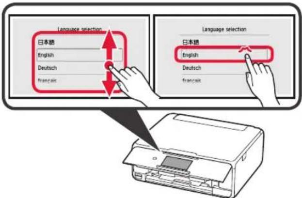 CANON Pixma TS8150 - Fjerne beskyttesesmaterialie / slå på skriveren - 6