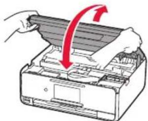 CANON Pixma TS8150 - Removendo os materiais de embalagem/ligando a impressora - 3