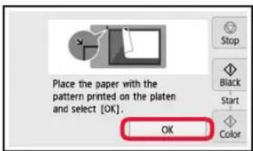 CANON Pixma TS8150 - Ilægning af papir/justering af printhoved - 5