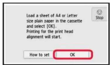 CANON Pixma TS8150 - Legg i papir / Justere skrivehodet - 7