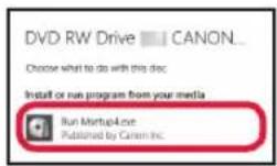 CANON Pixma TS8150 - Brug af installations-cd-rom (kun Windows) - 3