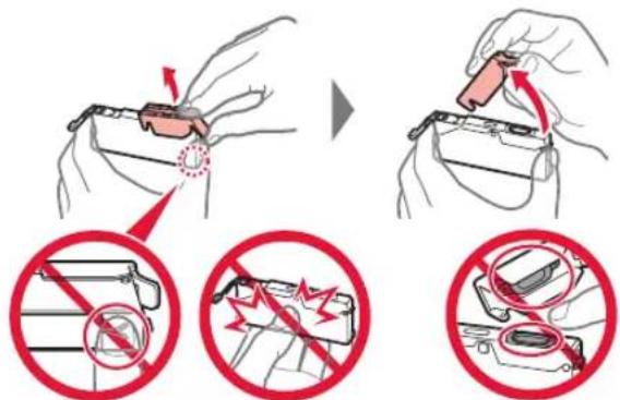 CANON Pixma TS8150 - Installazione del serbatoio d'inchiostro - 4